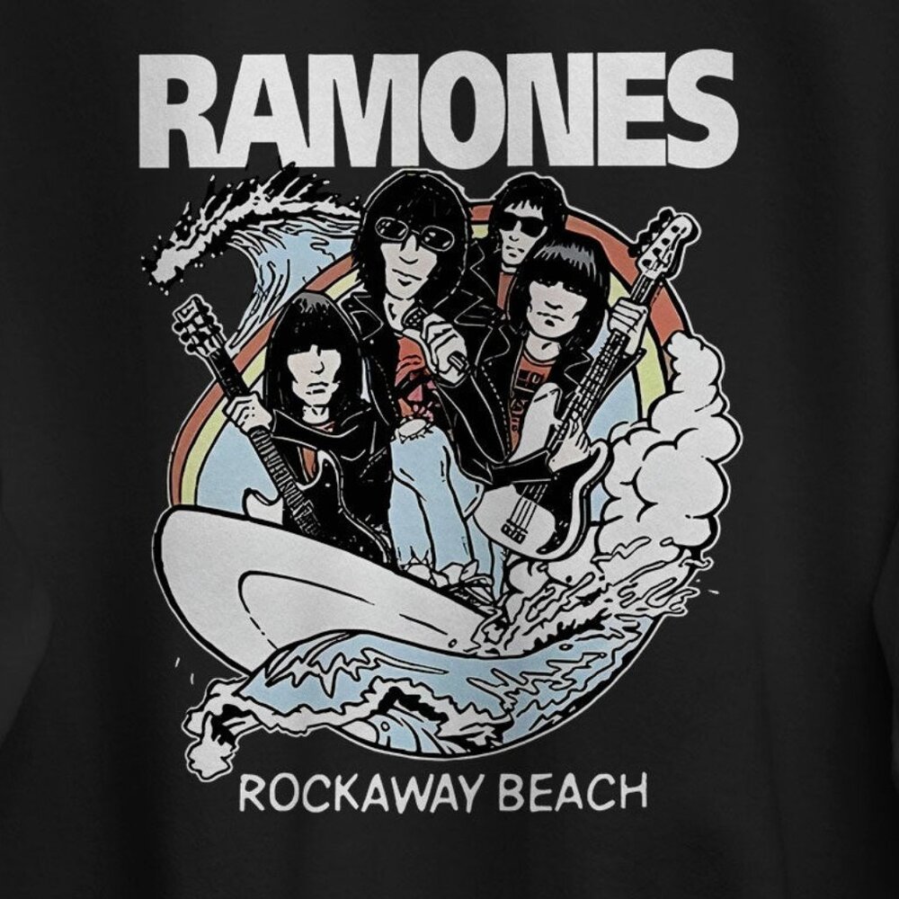 Ramones Rockaway Beach Punk Rock Band Tour Concert Streetwear Music Sweatshirt - Picture 2 of 5